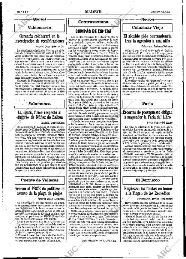 ABC MADRID 10-05-1996 página 70