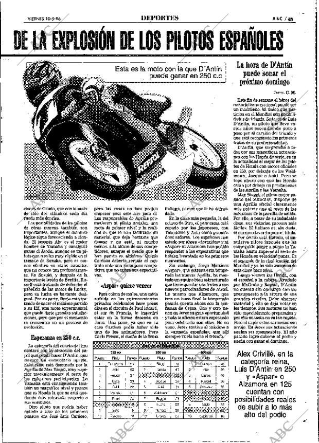 ABC MADRID 10-05-1996 página 85