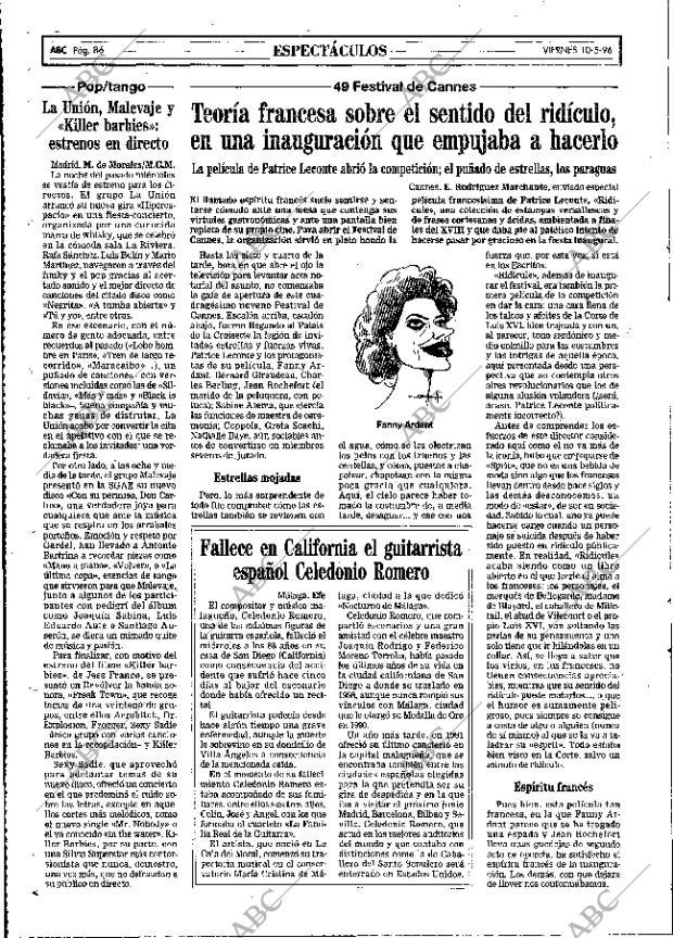 ABC MADRID 10-05-1996 página 86