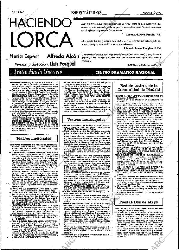 ABC MADRID 10-05-1996 página 90