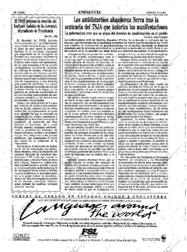 ABC SEVILLA 10-05-1996 página 38