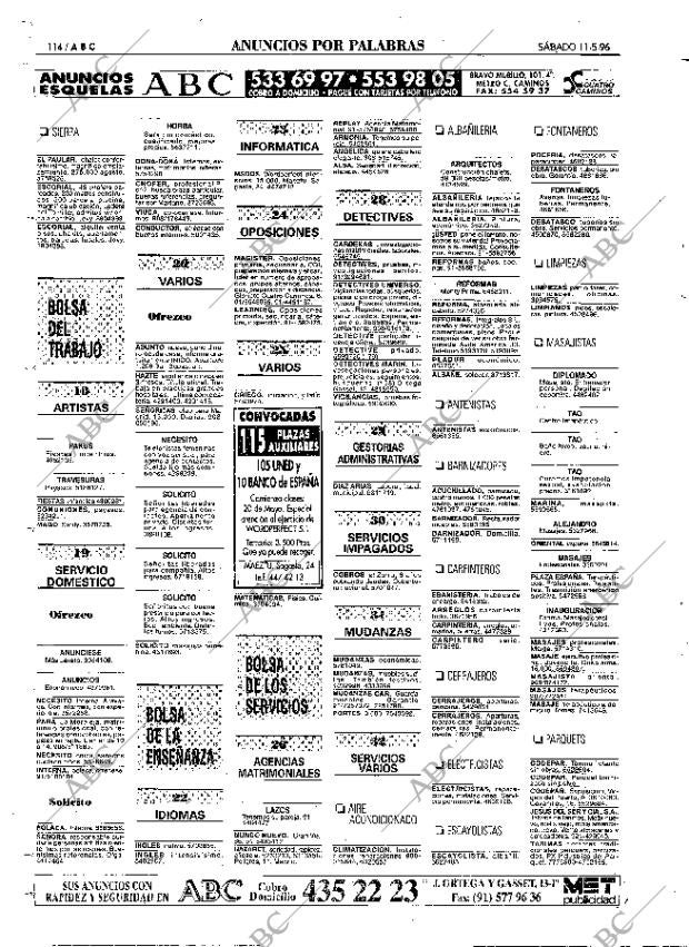 ABC MADRID 11-05-1996 página 114