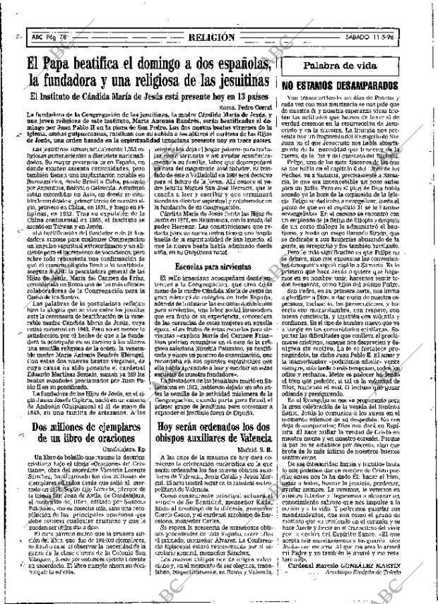 ABC MADRID 11-05-1996 página 78