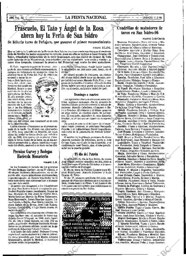 ABC MADRID 11-05-1996 página 86
