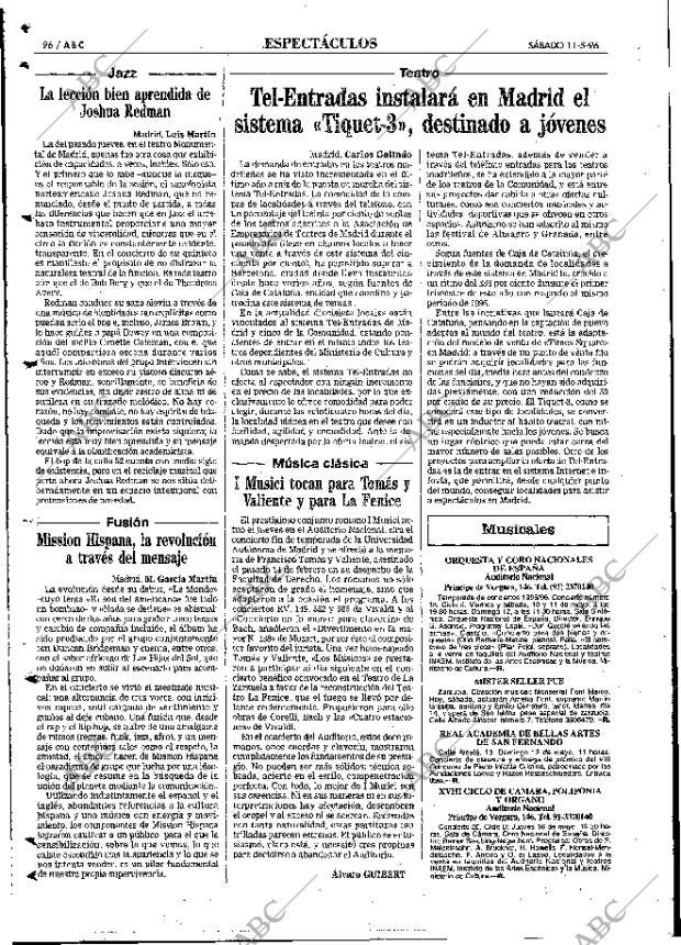 ABC MADRID 11-05-1996 página 96