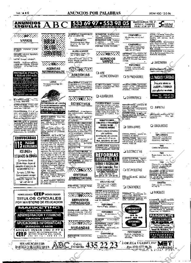 ABC MADRID 12-05-1996 página 144