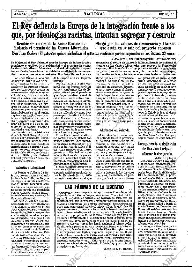 ABC MADRID 12-05-1996 página 27