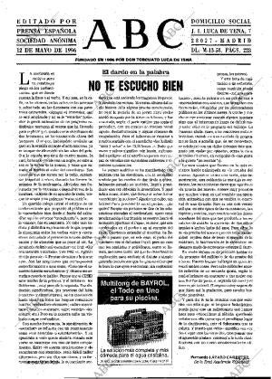 ABC MADRID 12-05-1996 página 3