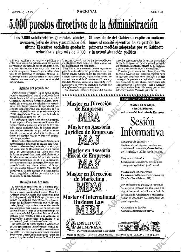 ABC MADRID 12-05-1996 página 33