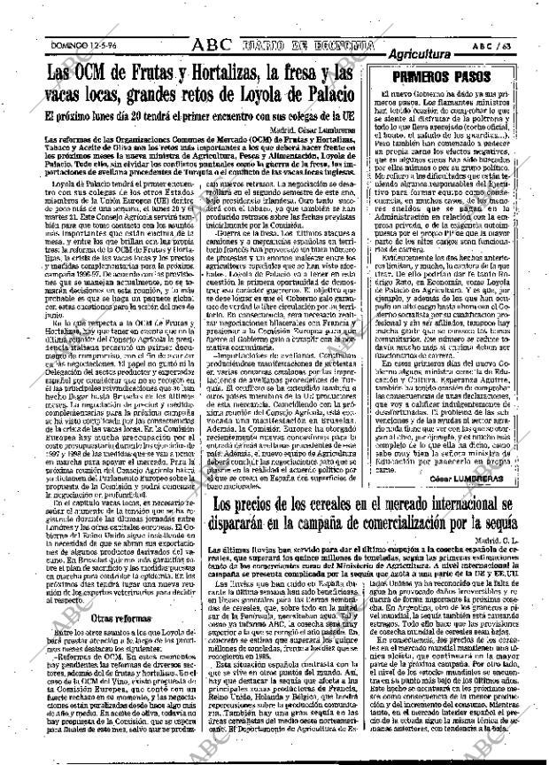 ABC MADRID 12-05-1996 página 63