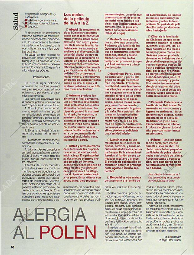 BLANCO Y NEGRO MADRID 12-05-1996 página 96