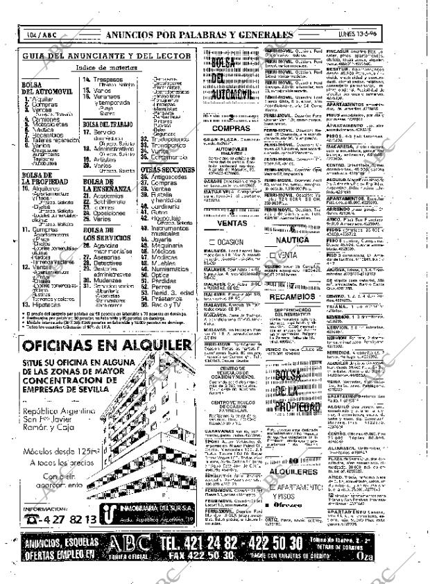 ABC SEVILLA 13-05-1996 página 104