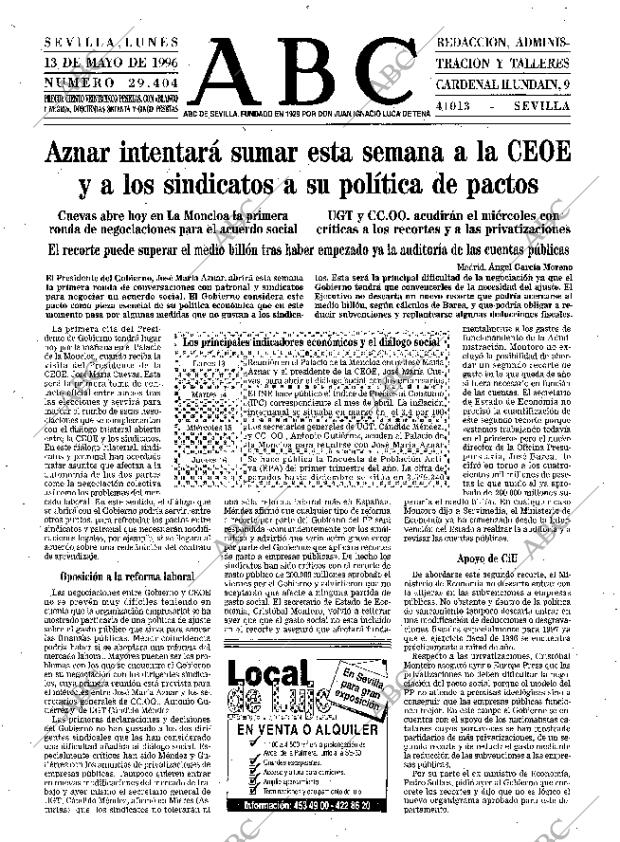 ABC SEVILLA 13-05-1996 página 13