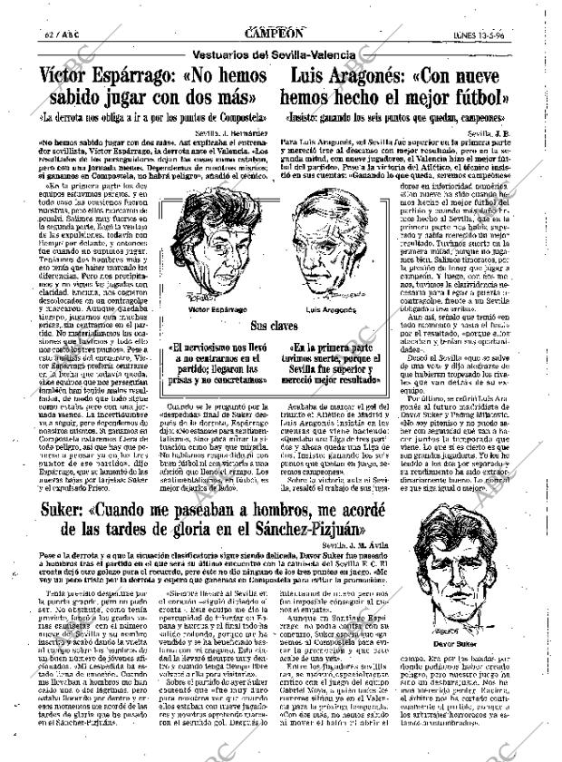 ABC SEVILLA 13-05-1996 página 62