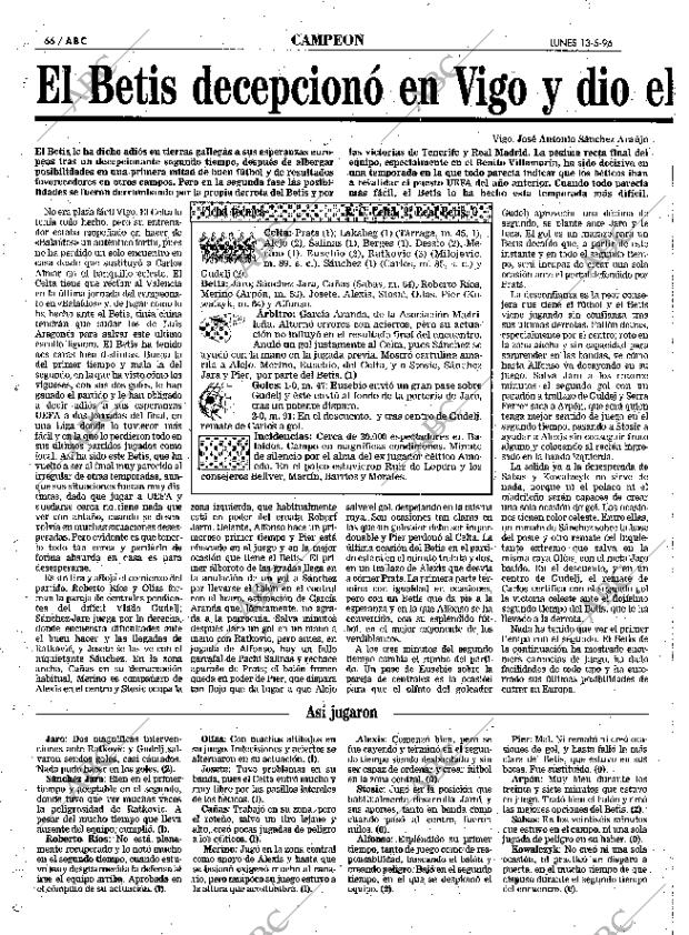 ABC SEVILLA 13-05-1996 página 66