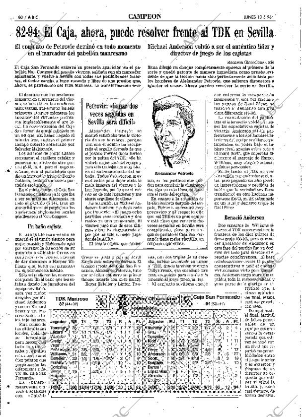 ABC SEVILLA 13-05-1996 página 80