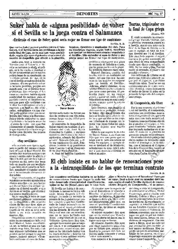 ABC SEVILLA 16-05-1996 página 87