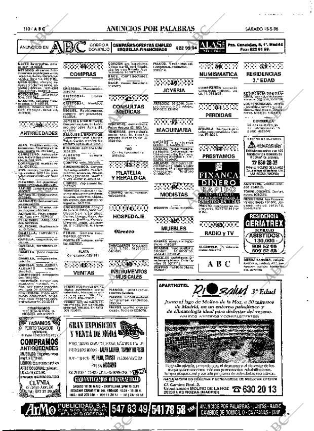 ABC MADRID 18-05-1996 página 110
