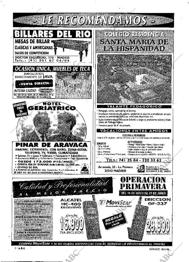 ABC MADRID 18-05-1996 página 2