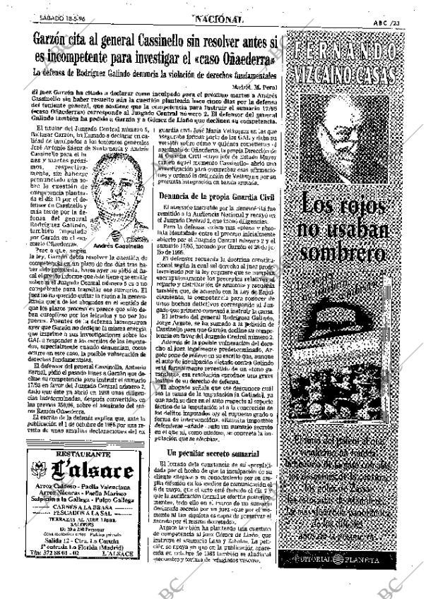 ABC MADRID 18-05-1996 página 23