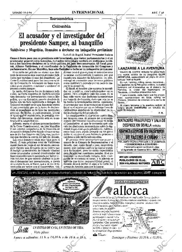 ABC MADRID 18-05-1996 página 39