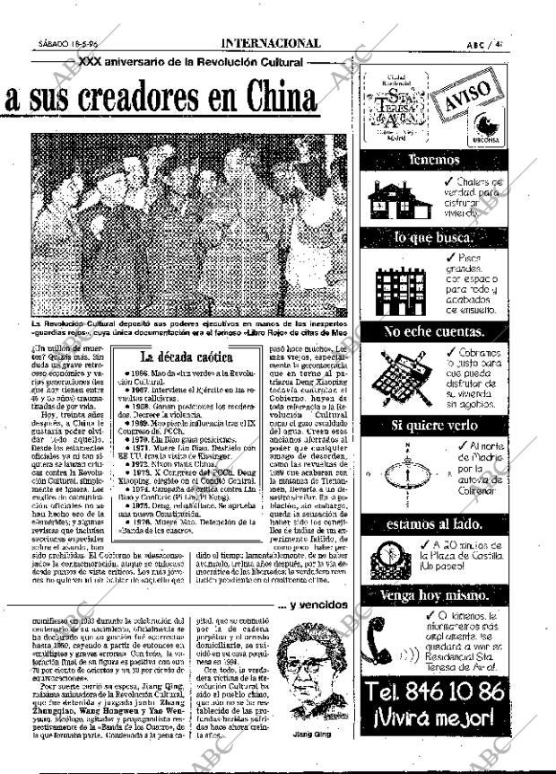 ABC MADRID 18-05-1996 página 41