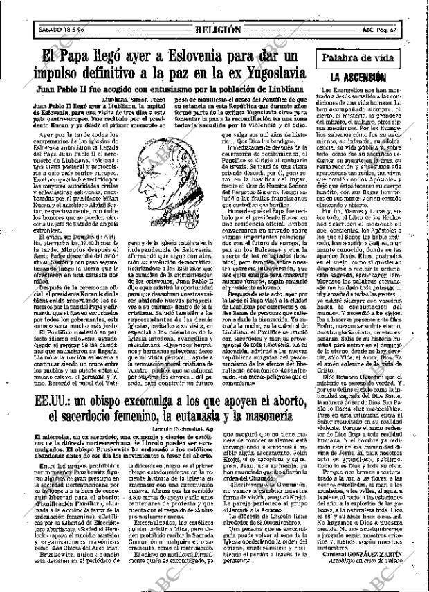 ABC MADRID 18-05-1996 página 67