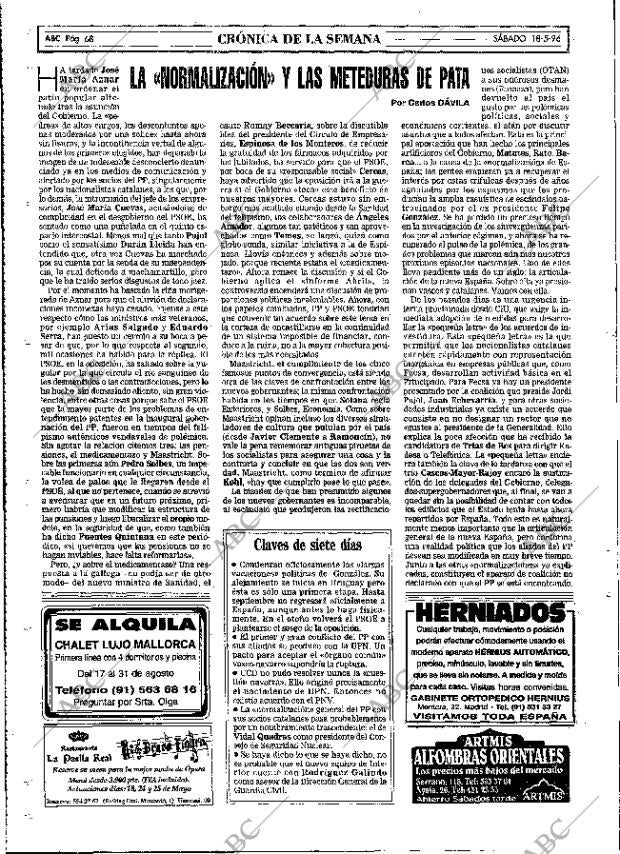 ABC MADRID 18-05-1996 página 68