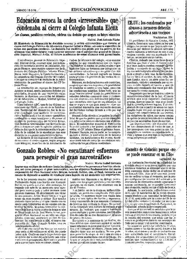 ABC MADRID 18-05-1996 página 75