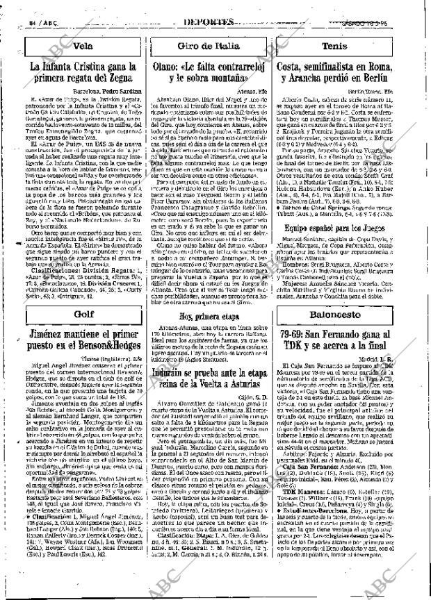 ABC MADRID 18-05-1996 página 84