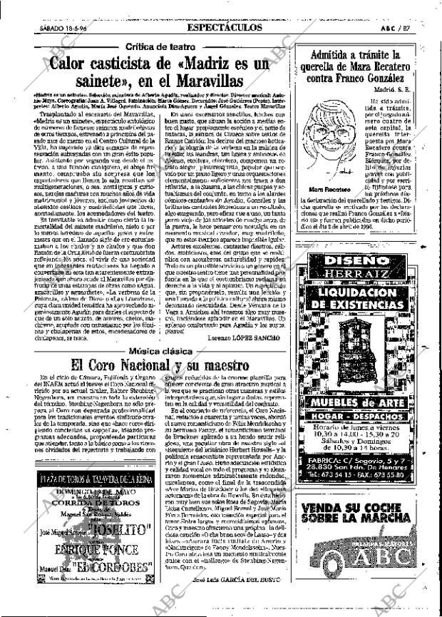 ABC MADRID 18-05-1996 página 87