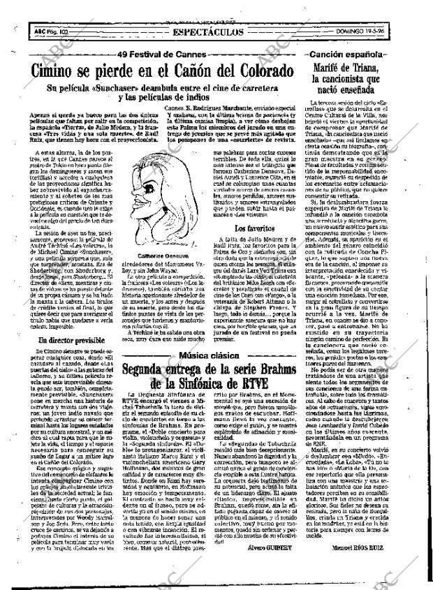 ABC MADRID 19-05-1996 página 102