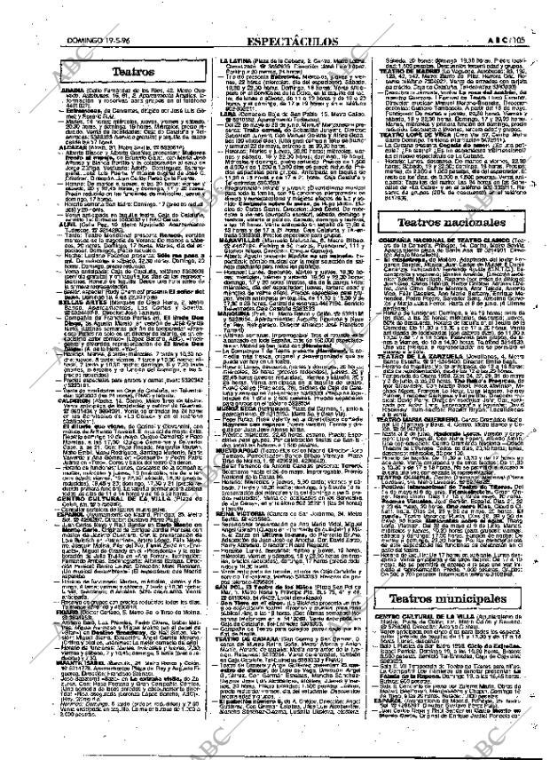 ABC MADRID 19-05-1996 página 105