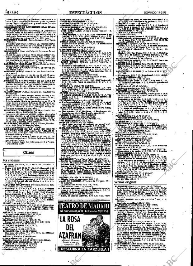 ABC MADRID 19-05-1996 página 108