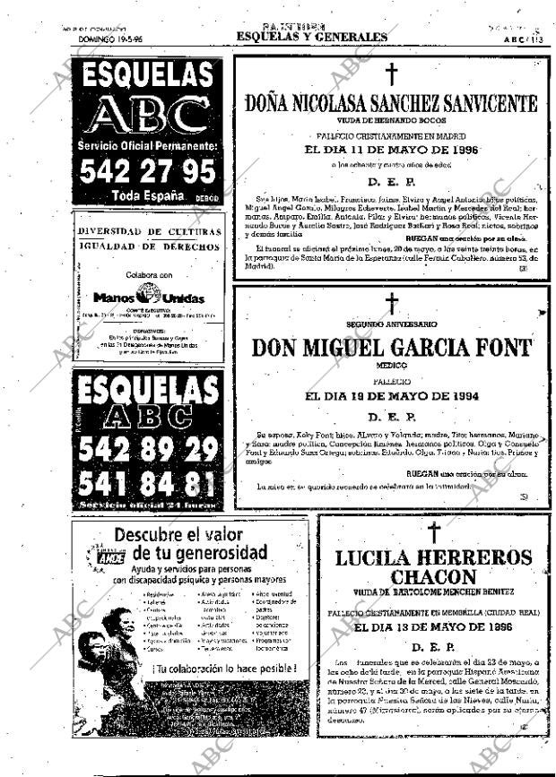 ABC MADRID 19-05-1996 página 113