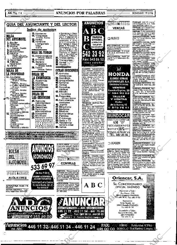 ABC MADRID 19-05-1996 página 114