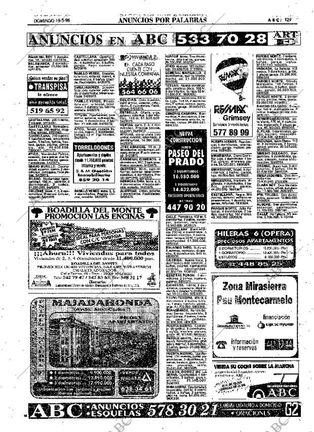 ABC MADRID 19-05-1996 página 129
