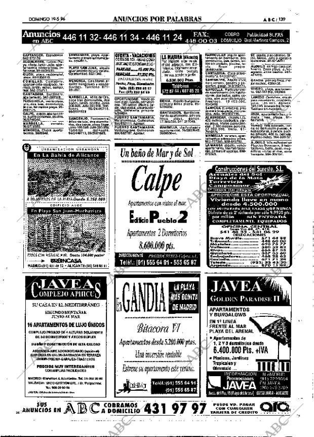 ABC MADRID 19-05-1996 página 139