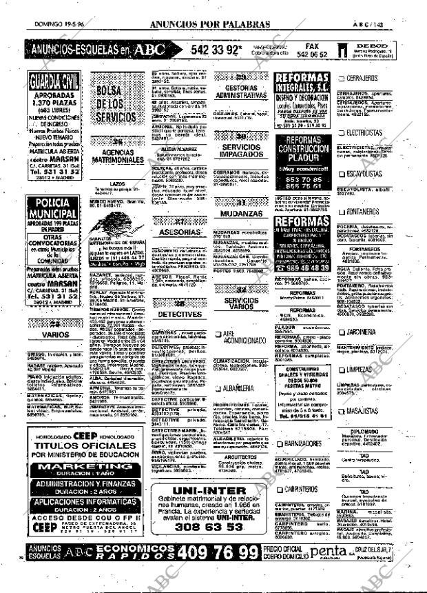 ABC MADRID 19-05-1996 página 143