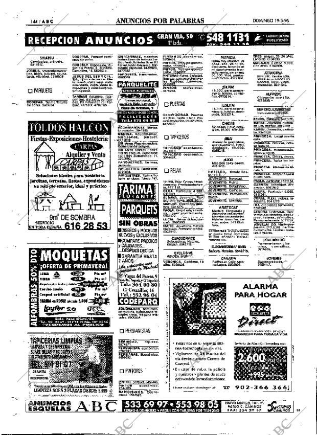 ABC MADRID 19-05-1996 página 144
