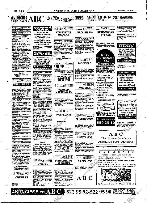ABC MADRID 19-05-1996 página 146