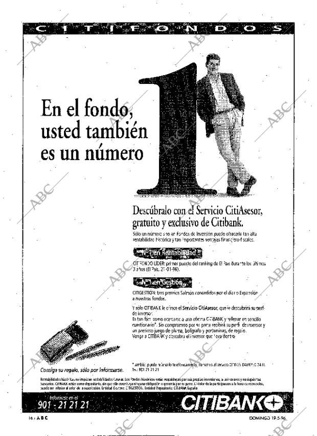 ABC MADRID 19-05-1996 página 16