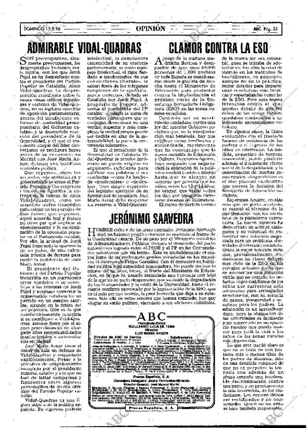 ABC MADRID 19-05-1996 página 23