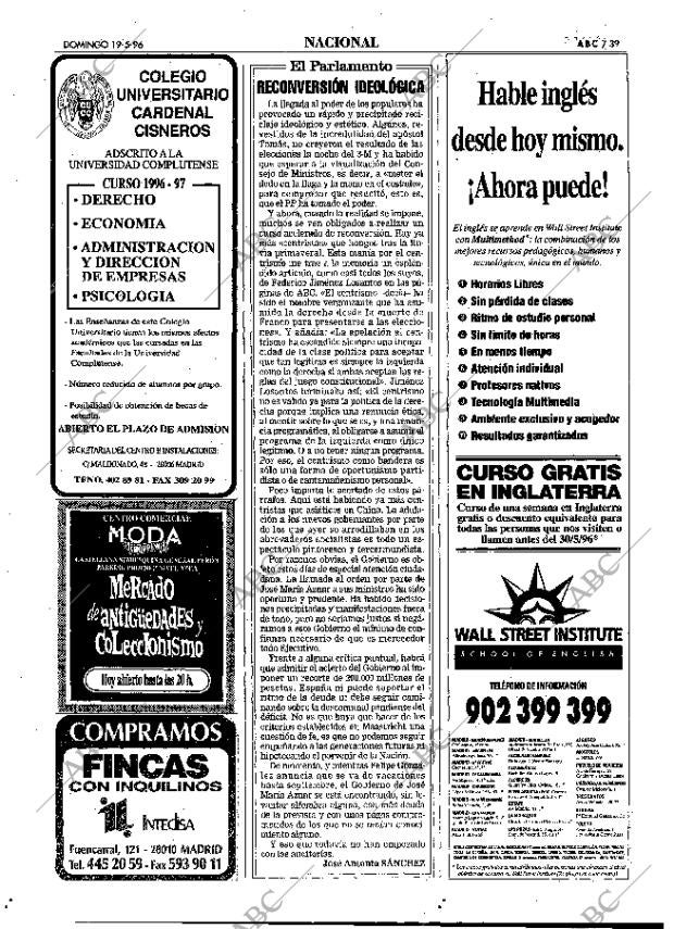 ABC MADRID 19-05-1996 página 39
