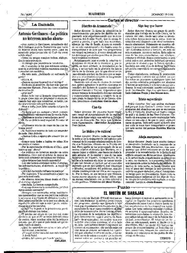 ABC MADRID 19-05-1996 página 74