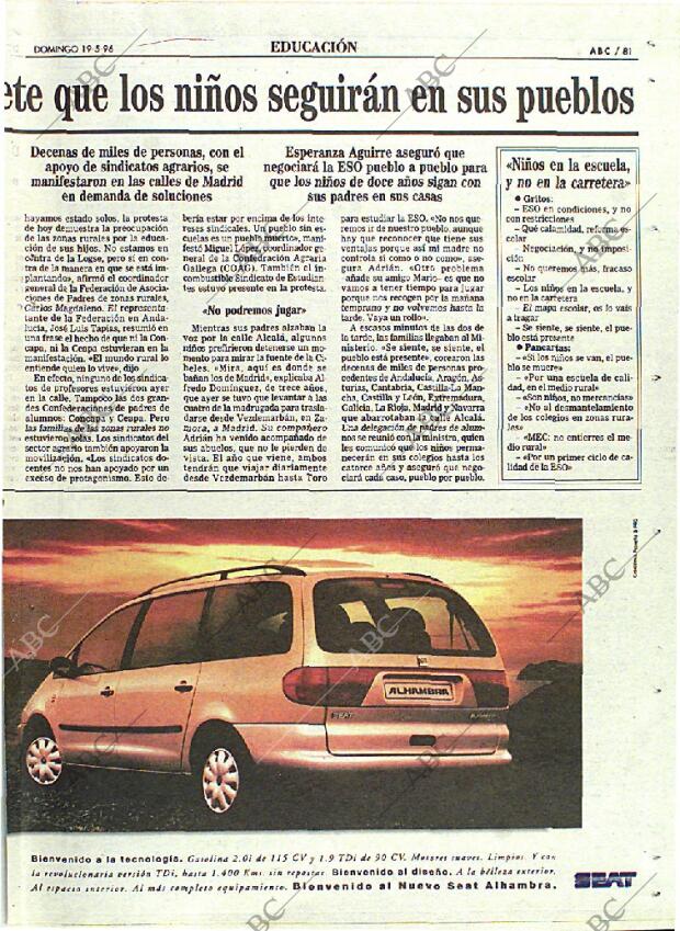 ABC MADRID 19-05-1996 página 81