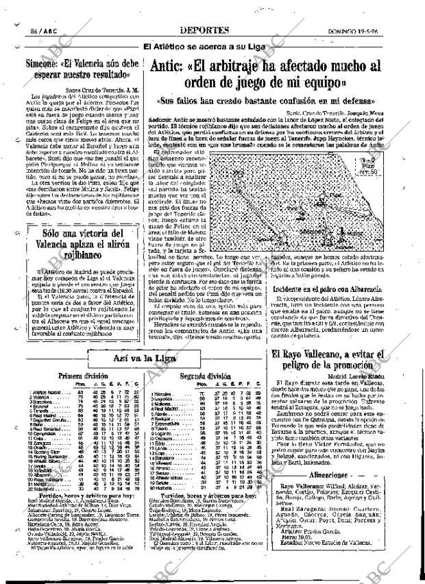 ABC MADRID 19-05-1996 página 86