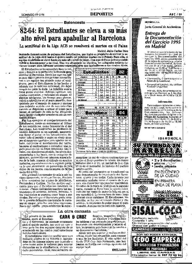 ABC MADRID 19-05-1996 página 89