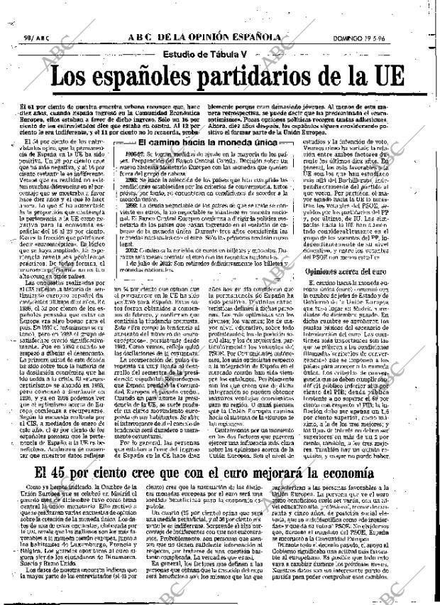 ABC MADRID 19-05-1996 página 98