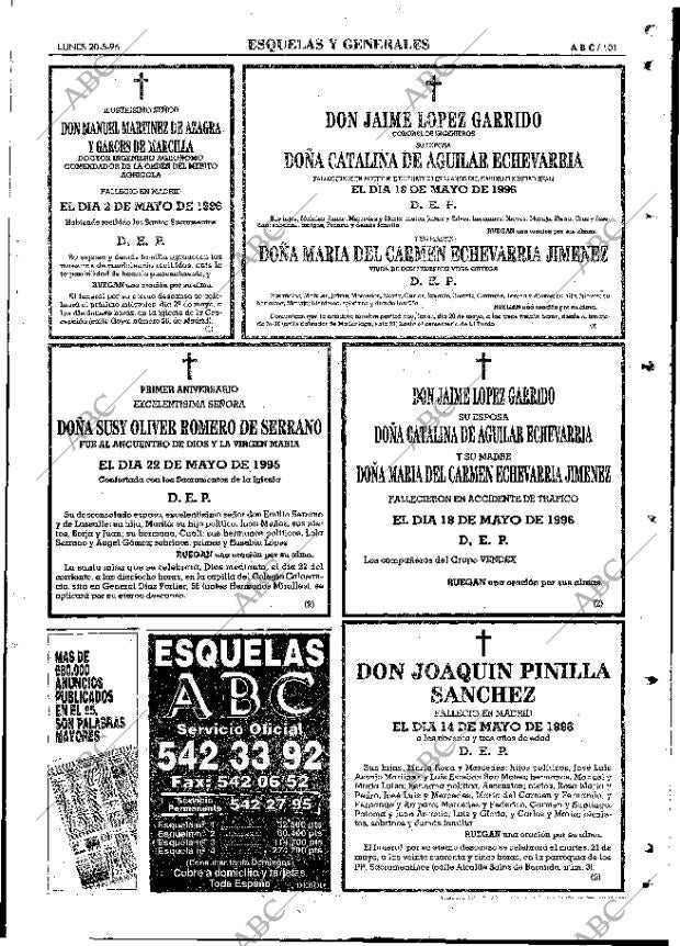 ABC MADRID 20-05-1996 página 101